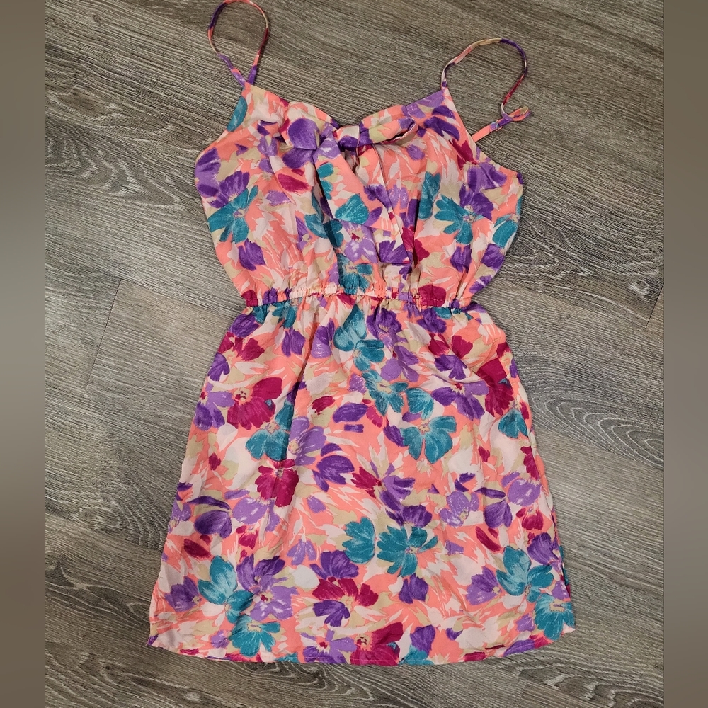 Forever 21 mini neon floral sundress